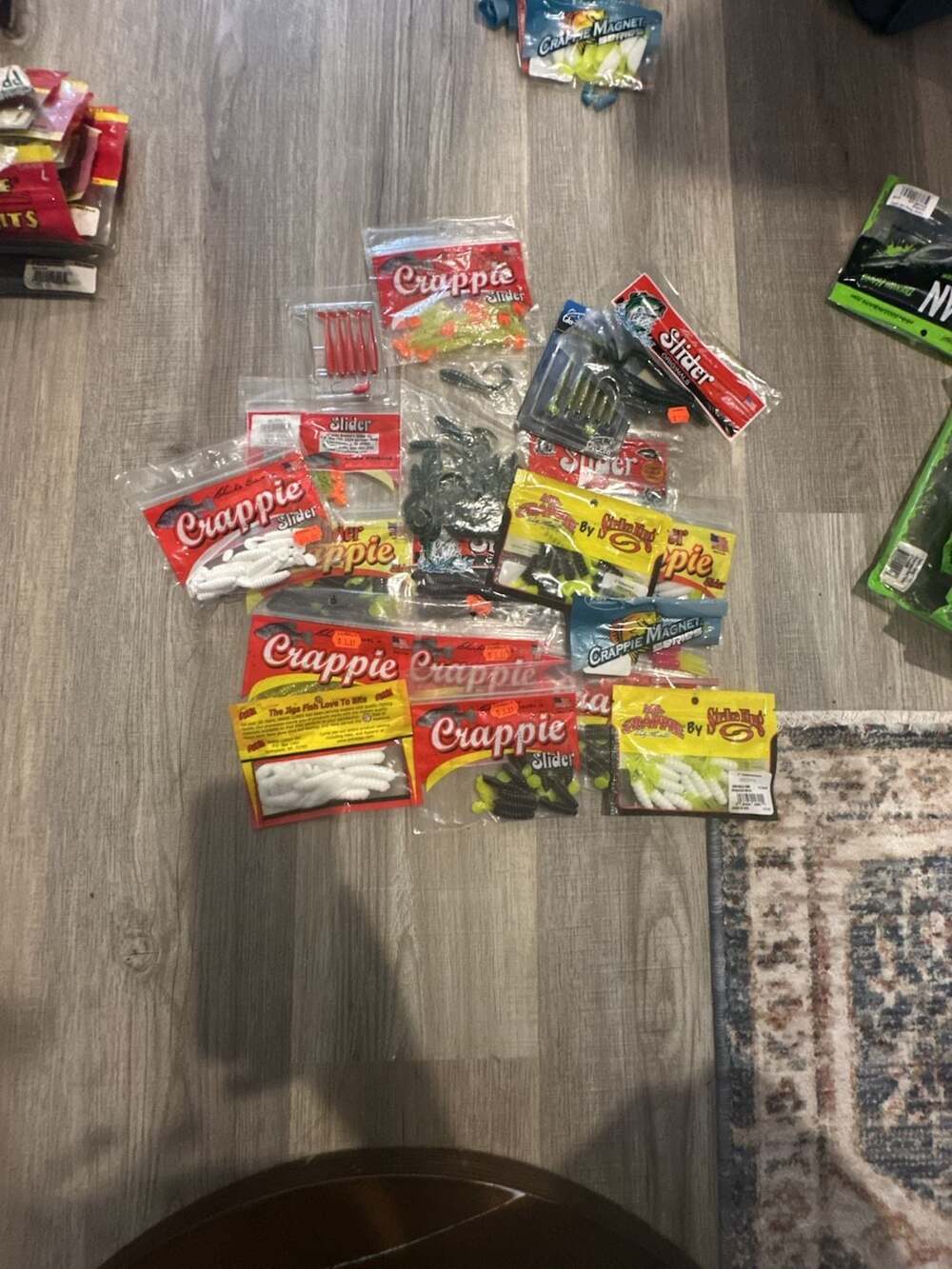 Lot of Charlie Brewer Slider and Mr Crappie Fishing Lures
